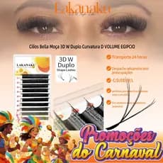 Lakanaku Floração Automática W Shape 6D Duplo 3D Fãs Premade Extensões De Cílios Natural Pestanas
