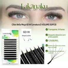 Lakanaku Cilios Real W 6D Ventiladores Fio 6W Volume Egipcio Full Cílios Extensão