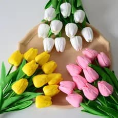 1 PCS Flor Artificial tulipa Decoração Casamento, Arranjos, Decorar Festas e casa Flor falsa