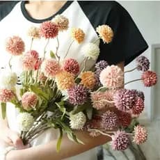 5 Cabeças Jacinto Dente De Leão Flor Artificial Crisântemo Seco Flores Falsas DIY Casa Decoração De Casamento Presentes