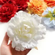 14cm Grande Peônia Cabeça De Flor Artificial Alta Qualidade Casamento Casa Guirlanda Decoração DIY Noiva Artesanato Grin
