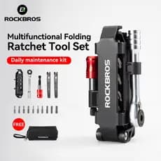 ROCKBROS Ferramenta De Reparo Da Bicicleta Conjunto Chave Catraca Multifuncional Portátil Dobrável Combinação MTB Estrad