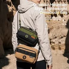 Qunature Bike Bolsa 2.5L Caminhadas Mochila De Ombro Crossbody Peito Leve Resistente À Água De Armazenamento Portátil Ac