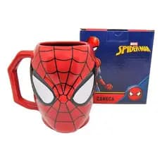 Caneca 3d Porcelana Homem Aranha Marvel Spider Man Oficial - Vermelho - Homem Aranha Spider