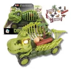 Dinocar Com Acessórios Carro Esqueleto Dinossauro Caminhão