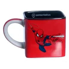 Caneca Cubo Homem Aranha Marvel Vingadores Zona Criativa Cor - Vermelho - Homem Aranha
