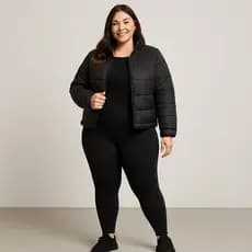 Legging preta plus size conforto modelagem cós alto reforçado