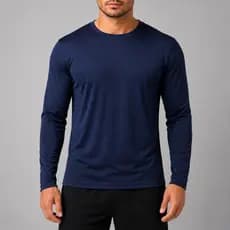 Camisa UV Masculina Manga Longa Poliéster Camiseta Preta Azul Marinho Pesca Caminhada Fit