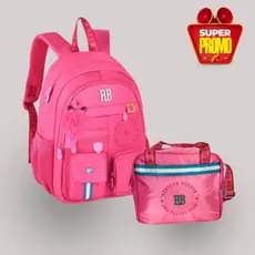 Kit Mochila Mais Lancheira Rebecca Bonbon Nylon Com Bordado
