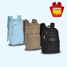 Mochila Feminina Executiva Up4you Para Notebook Original Preta Escritório Luxcel Computador