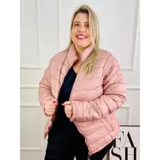 Jaqueta Plus Size Feminina Puffer Bobojaco Forrada Pelinhos 628025
