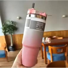 garrafa térmica de água 900ML Glitter Gliter Aço Inoxidável Isolamento Copo Térmico Com Canudo P/ Academia