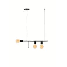 Lustre Pendente Lustre Fuzue 3 Lâmpadas Minimalista Moderno Industrial (Estilo Jabuticaba)