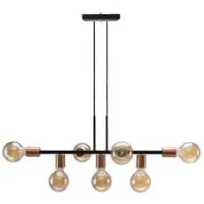 Luminária de teto Pendente Rubis para 7 Lâmpadas com 6m de cabo