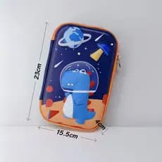 Estojo escolar alto-relevo 3d desenho ainimado grande tipo box tecido PU