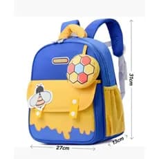 Mochila infantil pequeno com bolsinha modelo borboleta abelha foguete pré-escola menina menino bonitinho