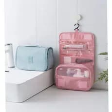 Bolsa necessaire pendurar para maquiagem viagem