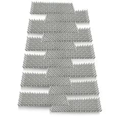 Espícula Branca Espanta Pombos Gatos Espinhos Muro 12pcs 4m