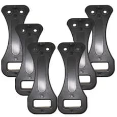 Kit 6 Puxador Porta Traseira Baú Caminhão Trava
