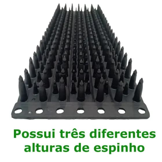 Espícula Espanta Pombos Gatos Inibidor Espinhos Muro Preto