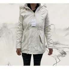 Jaqueta parka casaco forrada capuz no2499