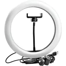 Ring Light 12 Polegadas com Suporte LED Luz Foto Vídeo
