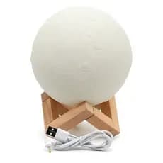 Umidificador Difusor Luminária Lua 3D 1500ml Aromatizador