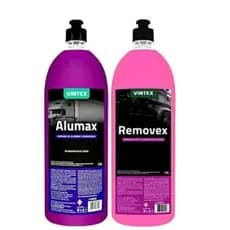 Limpa Carrocerias Alumínio Alumax 1,5l + Removex Vintex 1,5l