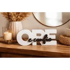 "Ore e Confie" Enfeite Decorativo de Mesa