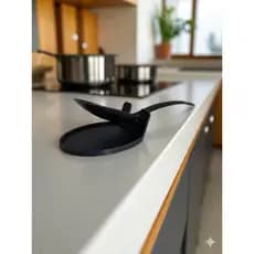 kit 2 Suportes Apoio de Colheres para Bancada Cozinha Descanso Colher Organizador de Concha e Talheres