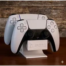 Suporte para 2 Controles PS5 DualSense – Base Gamer Dupla Premium