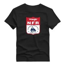 Camisa Masculina Country Algodão Wrangler Camiseta Masculina Cowboy Nfr