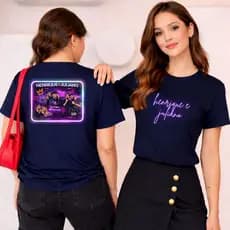 Camisa Henrique e Juliano design exclusivo fã blusa feminina estilosa casual unissex