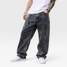 Calça Jeans Baggy Masculina Balão Larga Carpenter Streetwear Skatista Wide Leg Premium Casual Confortável Dazzling