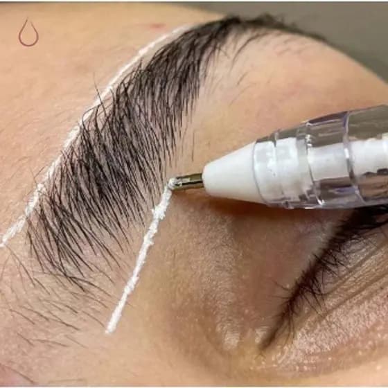 Kit Caneta em Gel Branca Designer de Sobrancelha Micropigmentação