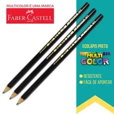 Kit 10 Lápis Preto Grafite Sextavado Super N.2 Multicolor