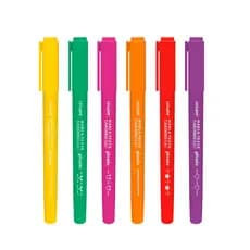 Kit 6 Marca Texto Carimbo Roller Picnic 6 Cores Kit/Und