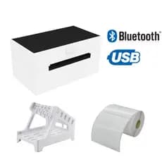 Impressora De Etiqueta Térmica Usb Bluetooth TT211 + 1 Rolo Etiqueta 100x150