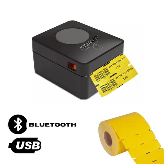 Impressora De Gondola Etiqueta Usb Bluetooth Tt611 + 1 Rolo