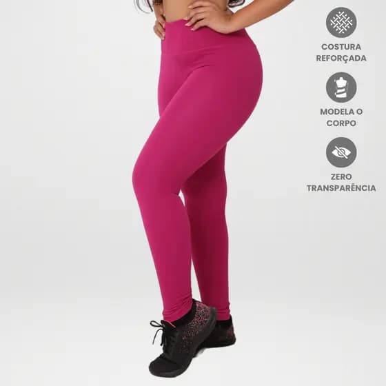 Calça Legging Canelada Feminina Academia Roupa Fitness Esportivo para Treino