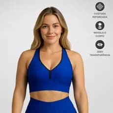 Top Bolha Texturizado Feminino Fitness Sustentação e Conforto
