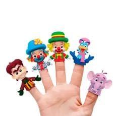Brinquedo Fantoche Dedo Patati Patatá Vinil Atóxico +3 Anos Dedoche Original
