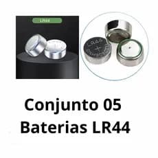 Conjunto com 05 Bateria LR44 - SODA