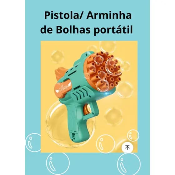 Máquina de Bolhas portátil à Pilha.