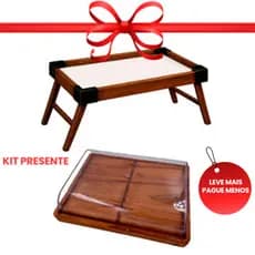 IMPERDÍVEL KIT Mesinha e Porta Frios de Madeira Rustica tampa de Acrílico, café, Cozinha