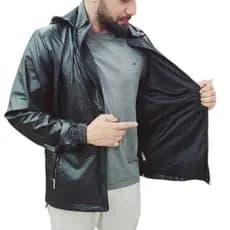 Jaqueta Corta Vento Masculina Tecnológica Impermeável Lisa