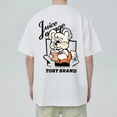 Camiseta Oversized Masculina  Estampa DTF Frente e Costa Tecido Malhão Suedine StreetWear