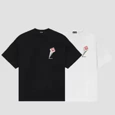 Camiseta Oversized Masculina Estampa Frente e Atras Suedine 40.1