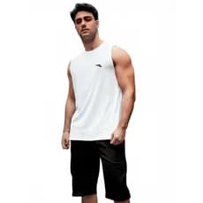 KIT 2 Camiseta Regata Dry Fit Tecido Poliamida Treino Academia Esportes Exercícios  Respiravel