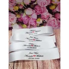 Etiquetas personalizadas para gravatas de casamento Padrinhos 22mm